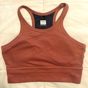 Prana Crop Top Sports Bra | M | Salmon Pink